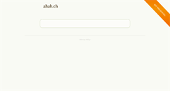 Desktop Screenshot of ahah.ch